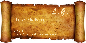 Lincz Godvin névjegykártya
